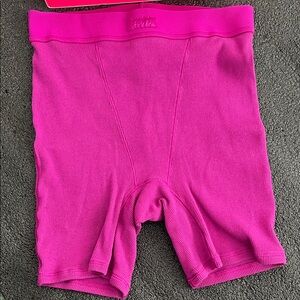 SKIMS Cotton Rib Boxer Lollipop Multicolor collection - Rasberry Pink Only XS